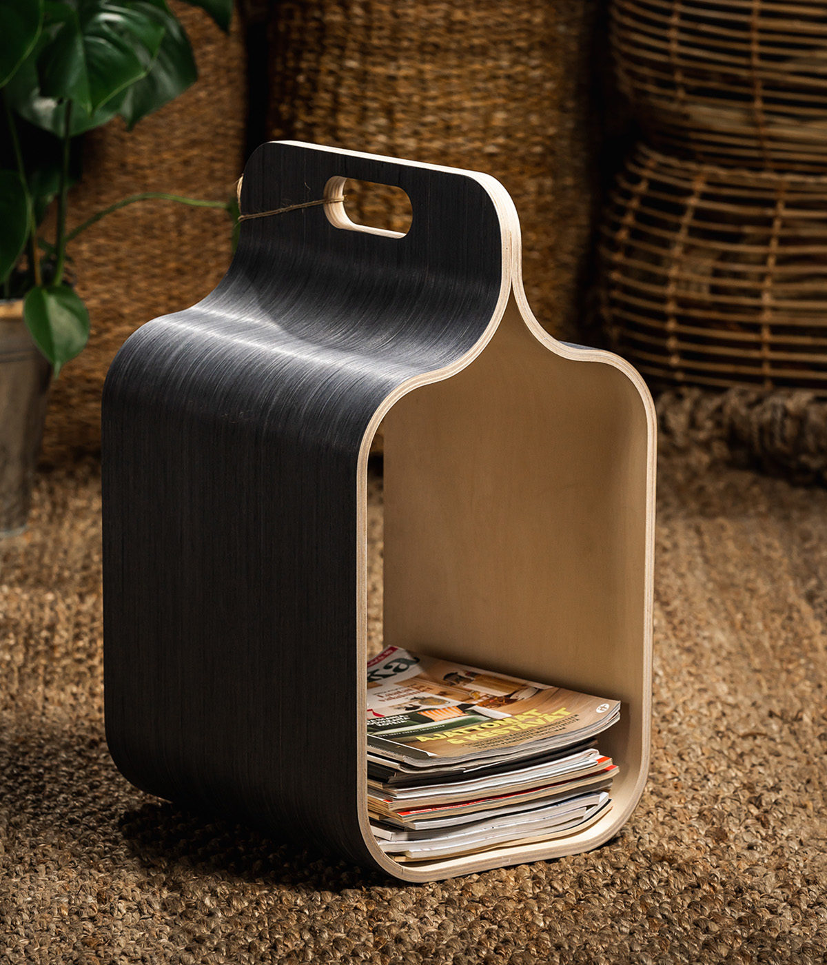 Carrier förvaringskorg, kolsvart