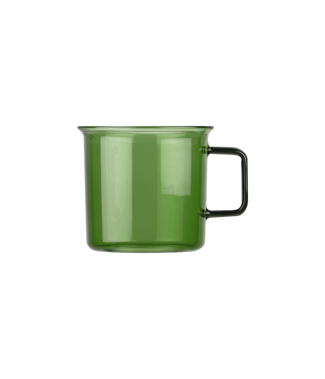 Glasmugg i borosilikatglas 6-pack, Grön 3,5 dl