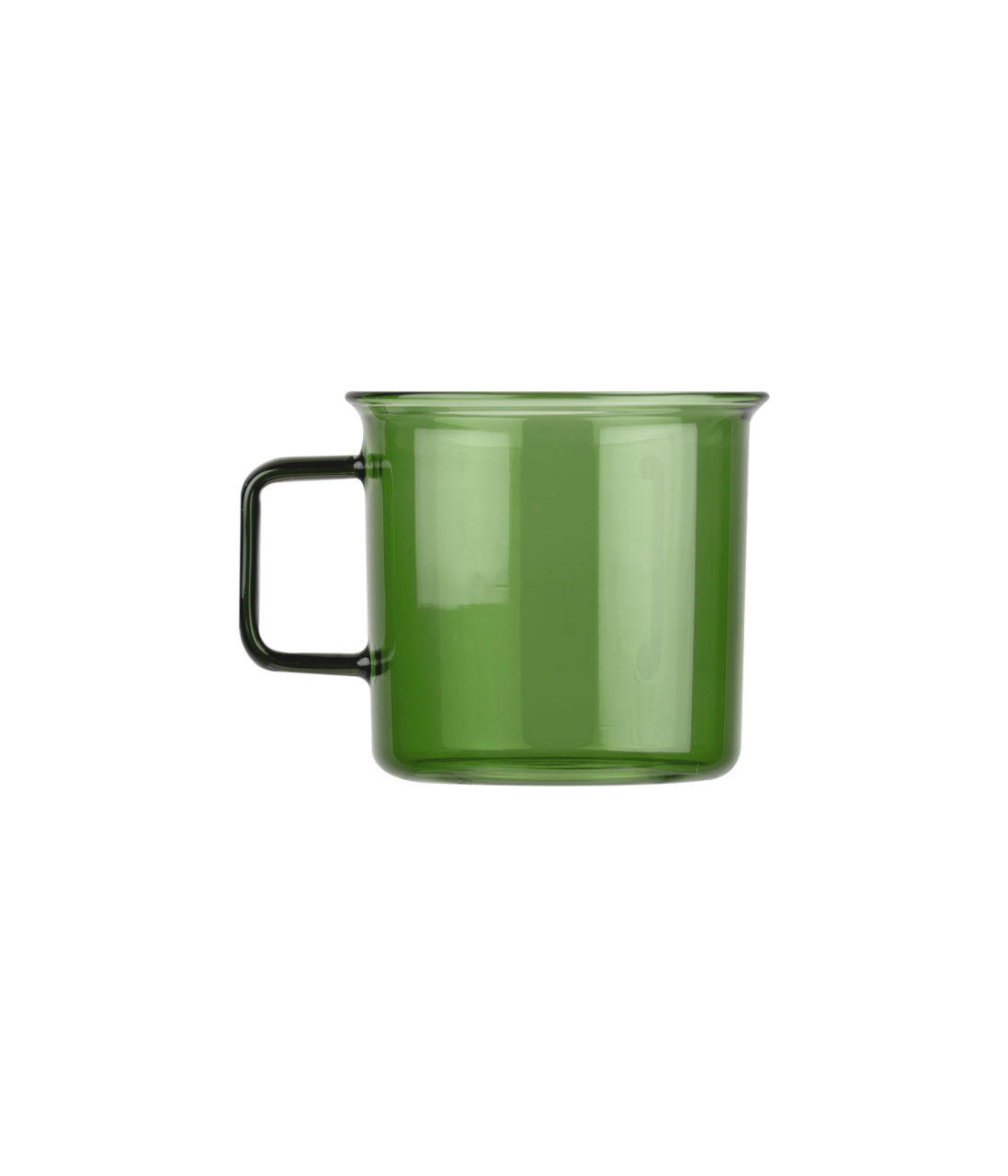 Glasmugg i borosilikatglas 6-pack, Grön 3,5 dl