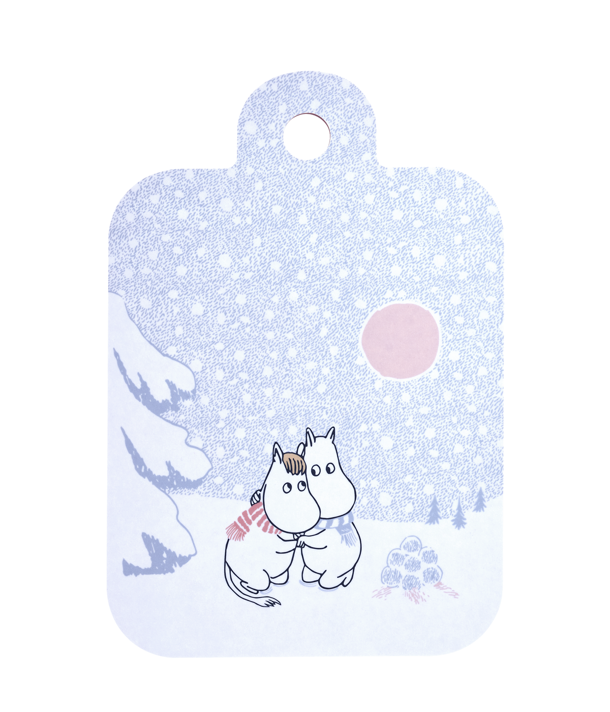 Moomin Chop & Serve skärbräda 21x31 cm, Let it Snow