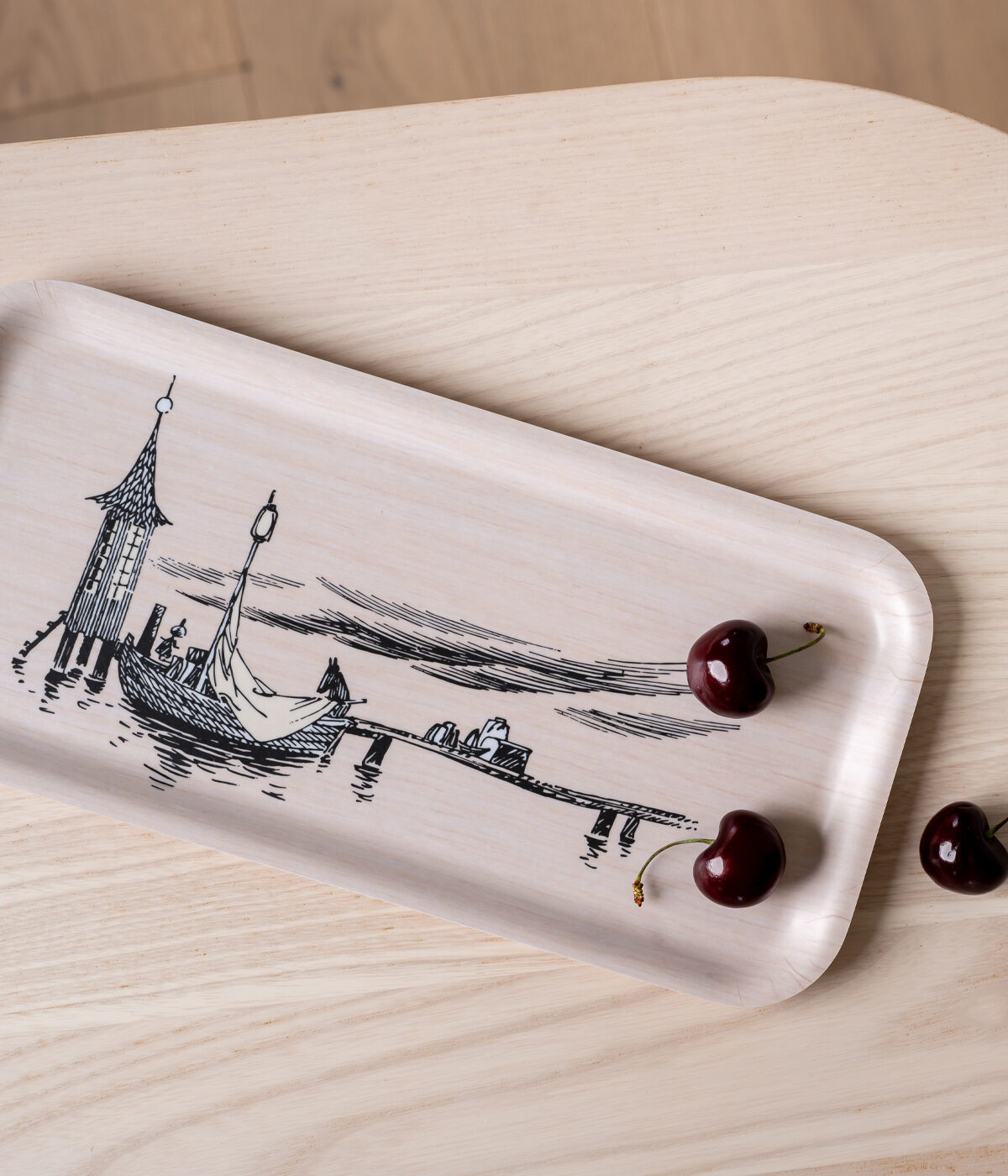 Moomin bricka 27x13 cm, The Pier