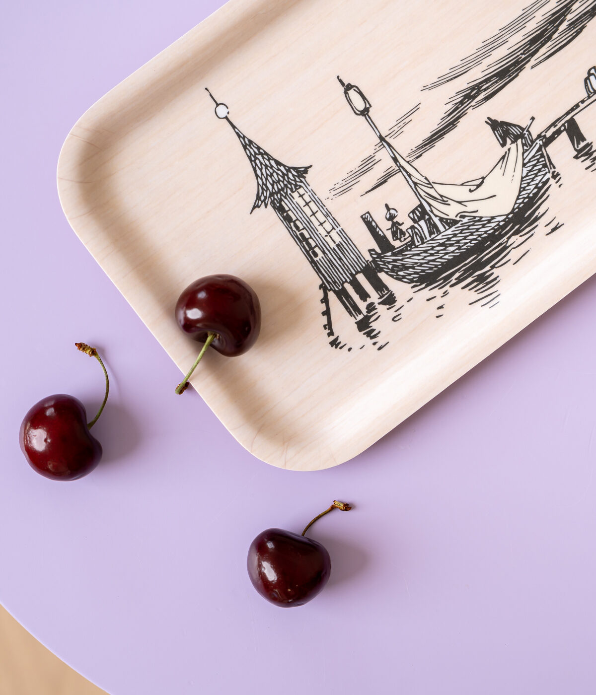 Moomin bricka 27x13 cm, The Pier