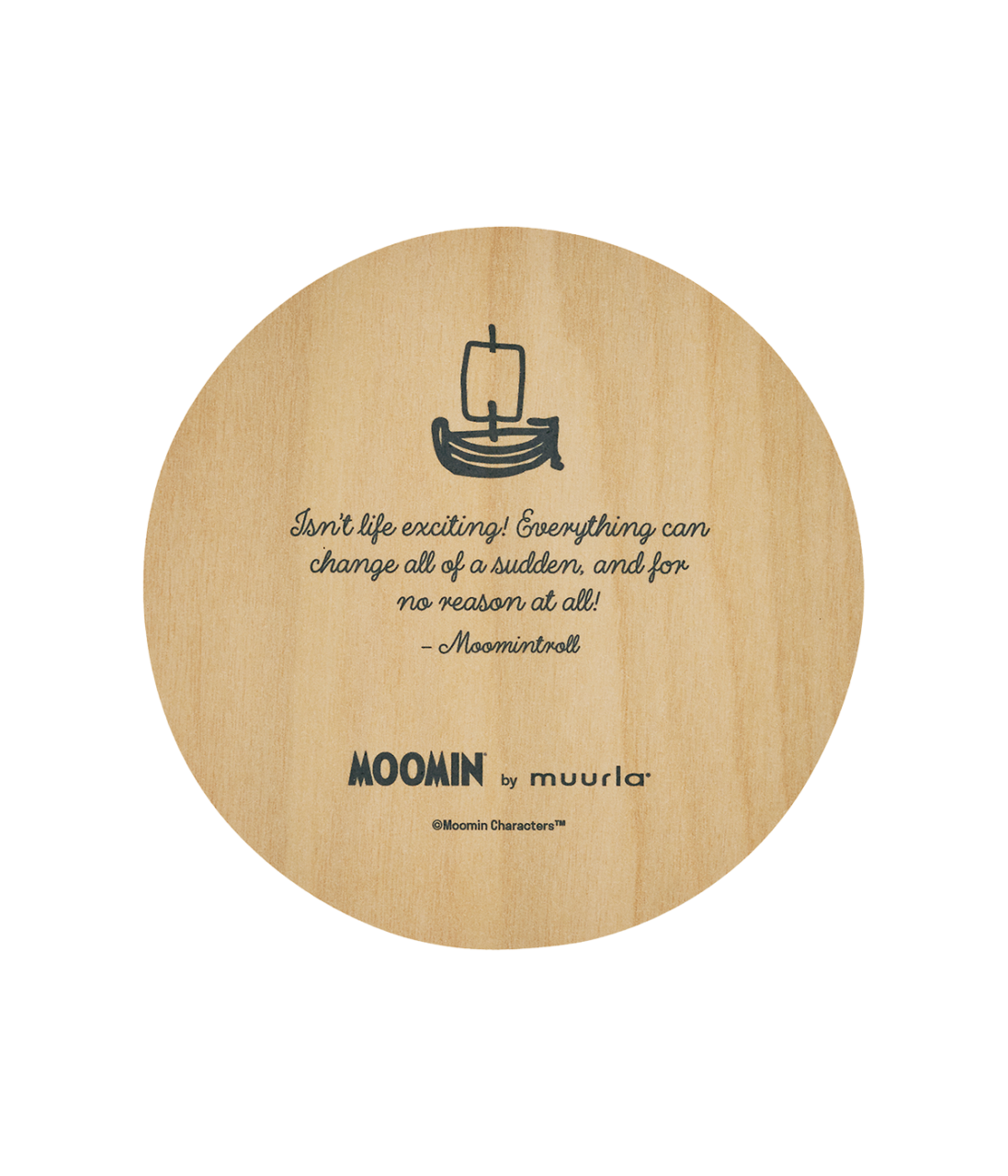 Moomin glasunderlägg Moomintroll 6-pack, Ø10 cm