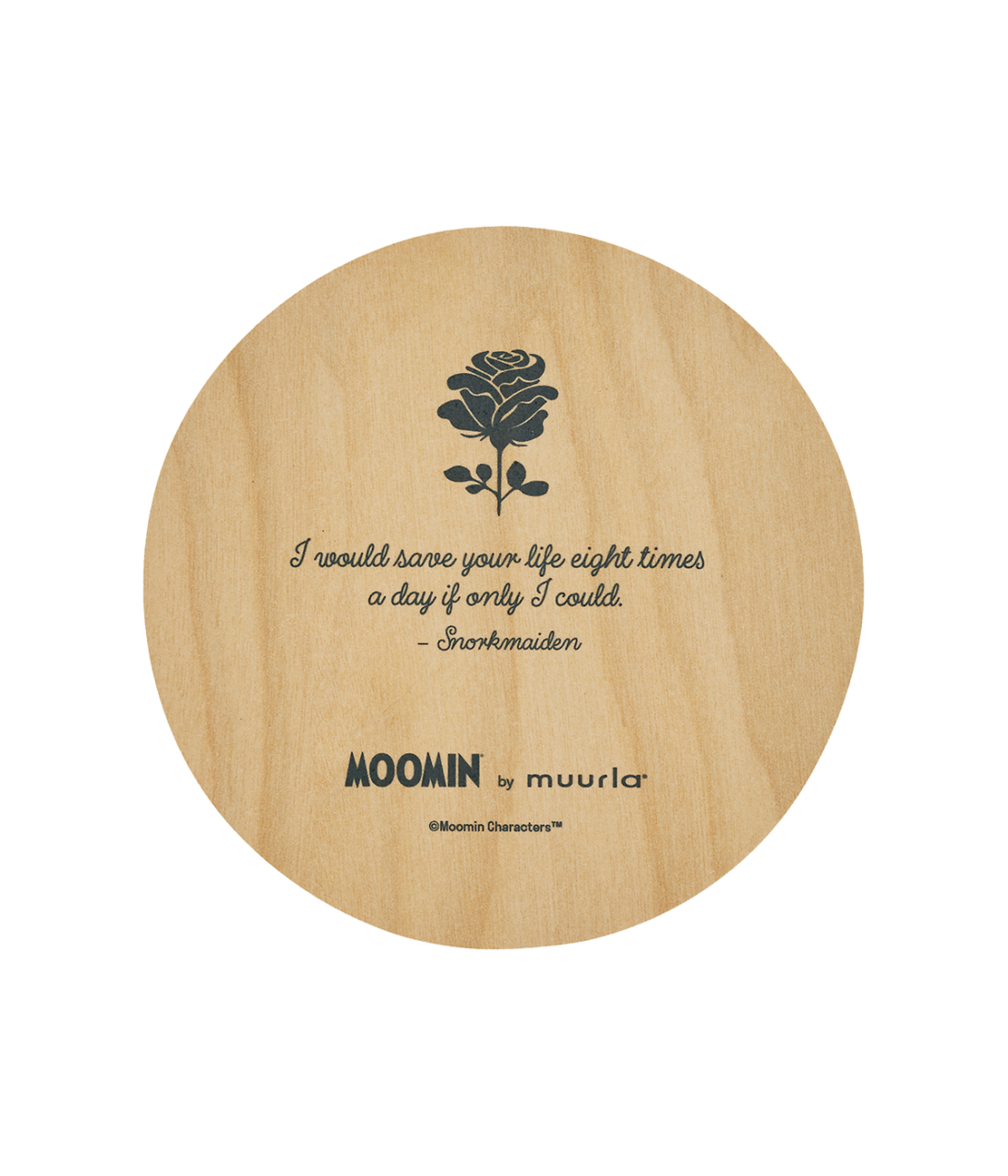 Moomin glasunderlägg Snorkmaiden 6-pack, Ø10 cm
