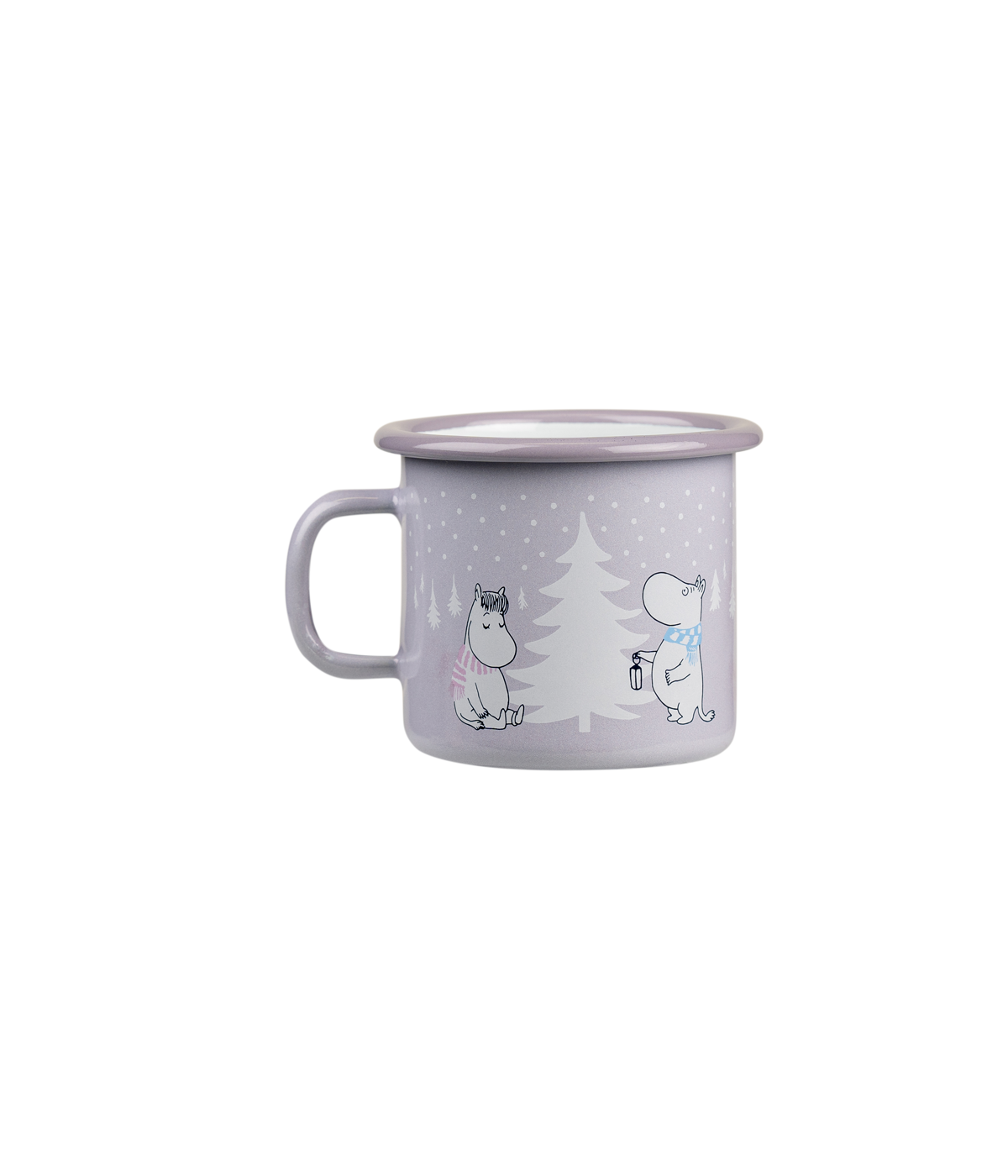 Moomin emaljmugg 25 cl, Snowfall