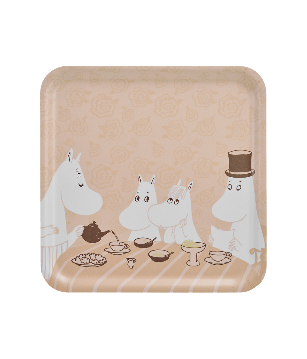Moomin bricka 33x33 cm, Coffee Time