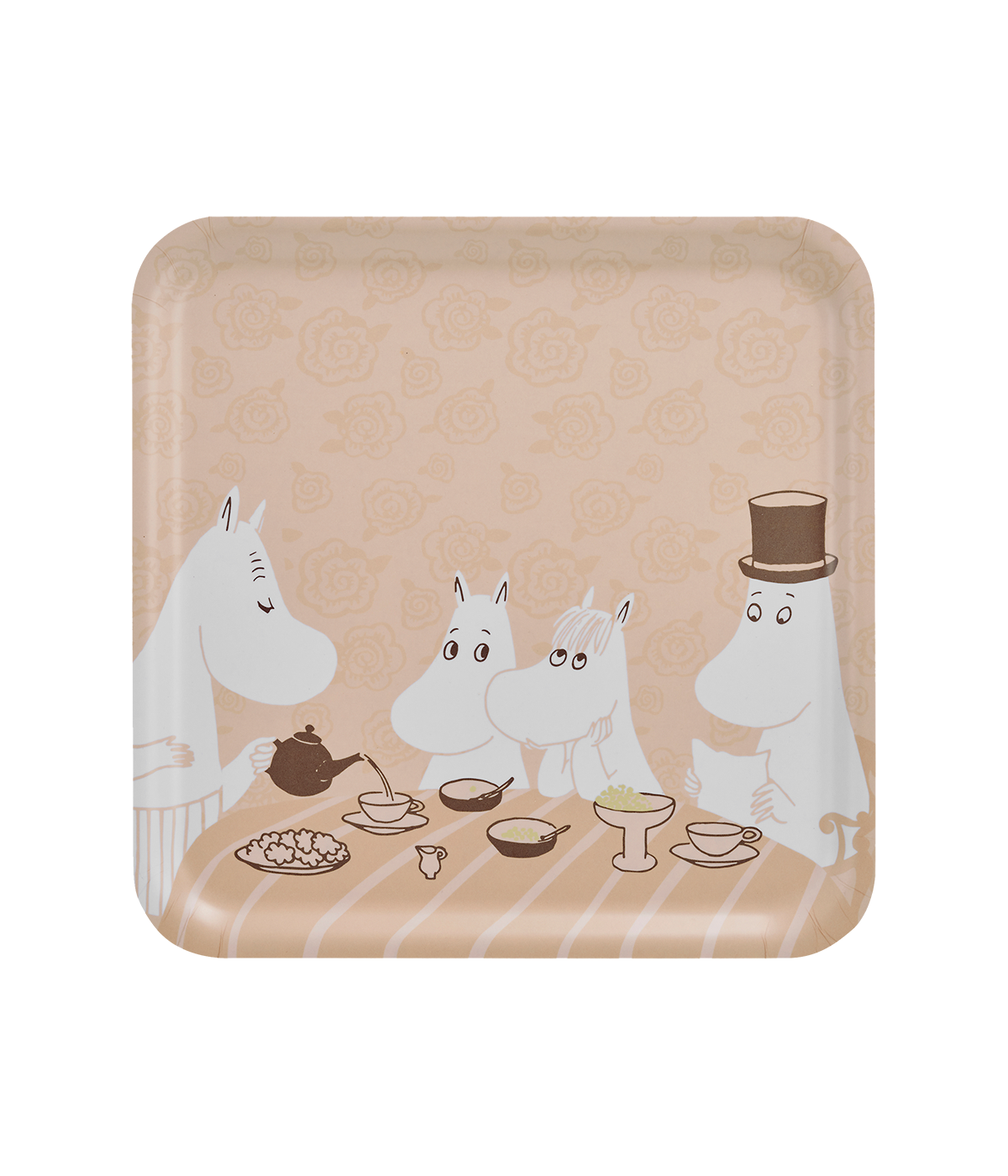 Moomin bricka 33x33 cm, Coffee Time