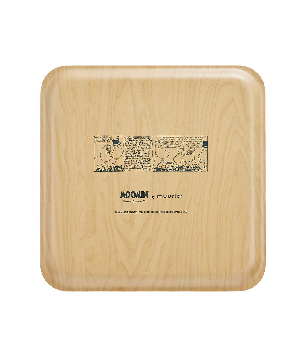 Moomin bricka 33x33 cm, Coffee Time