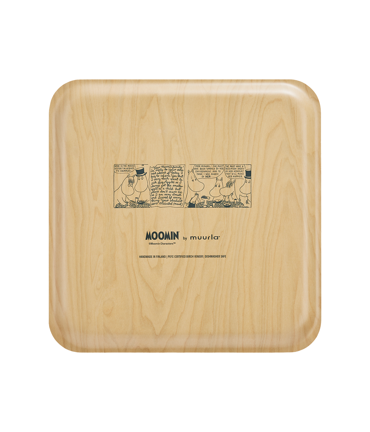 Moomin bricka 33x33 cm, Coffee Time