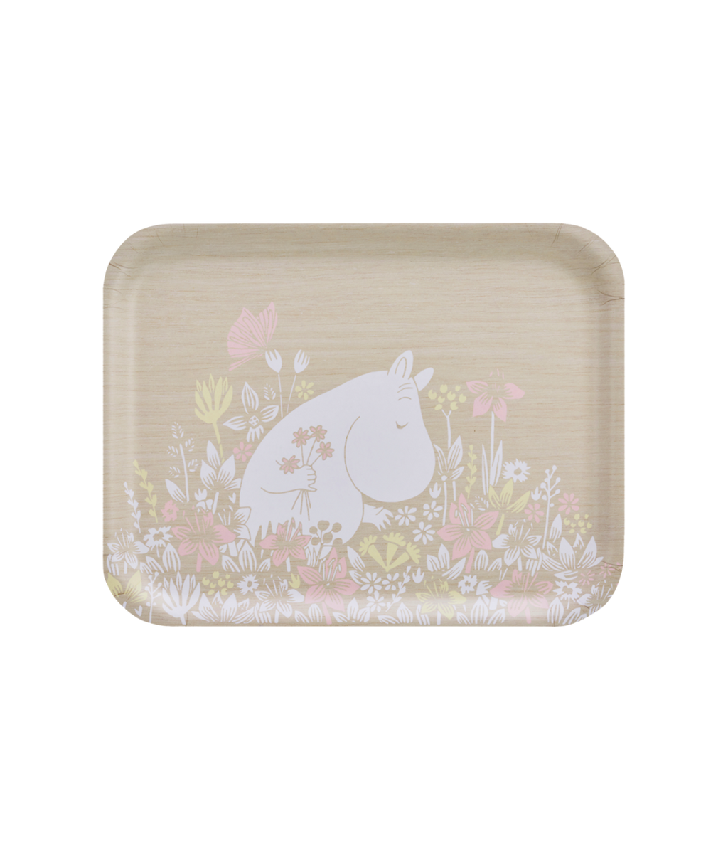Moomin bricka 36x28 cm, Flower Field