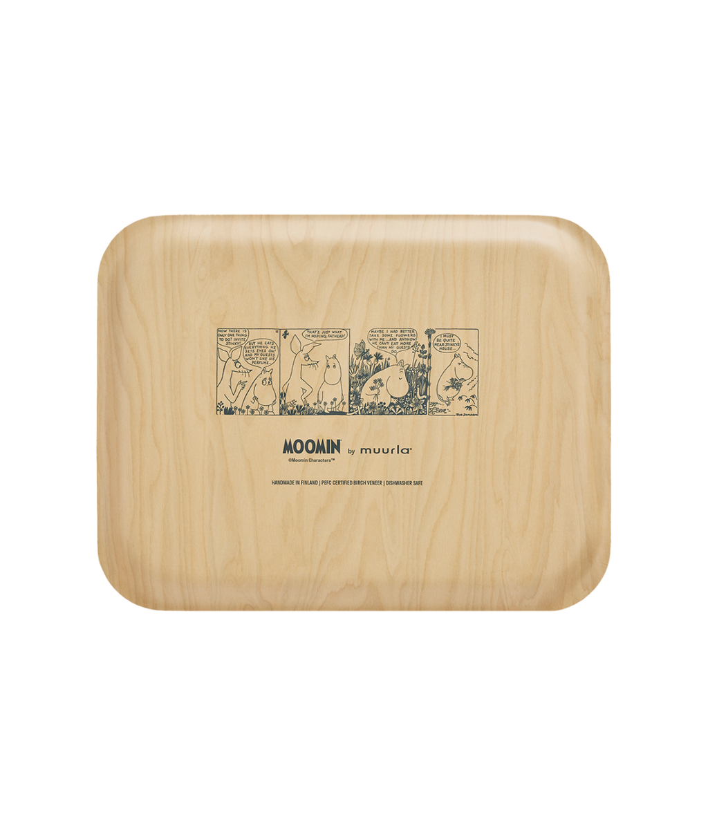 Moomin bricka 36x28 cm, Flower Field