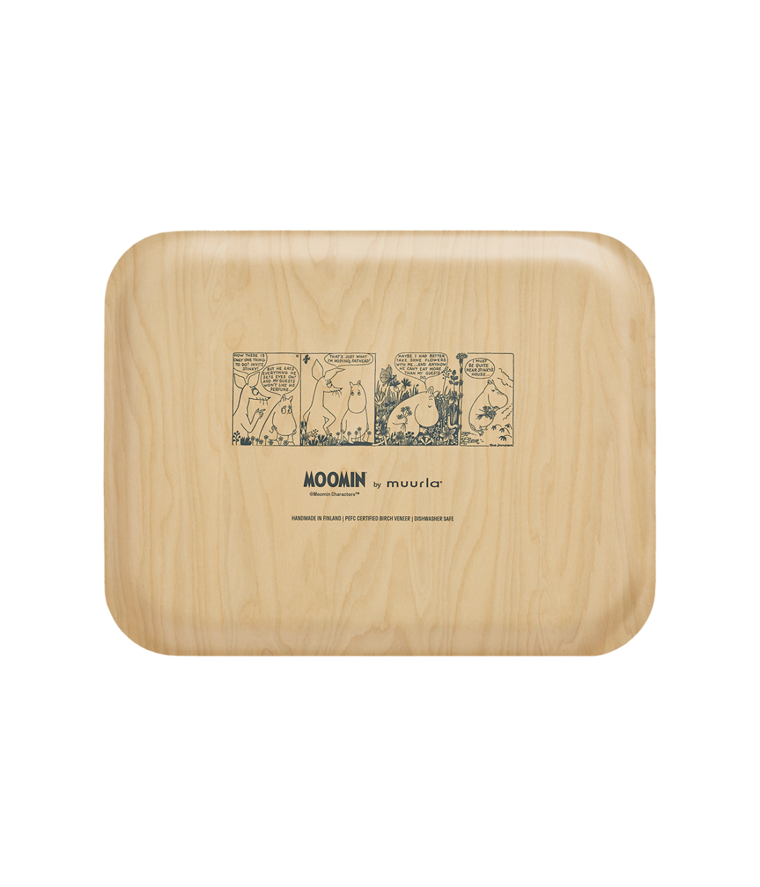 Moomin bricka 36x28 cm, Flower Field