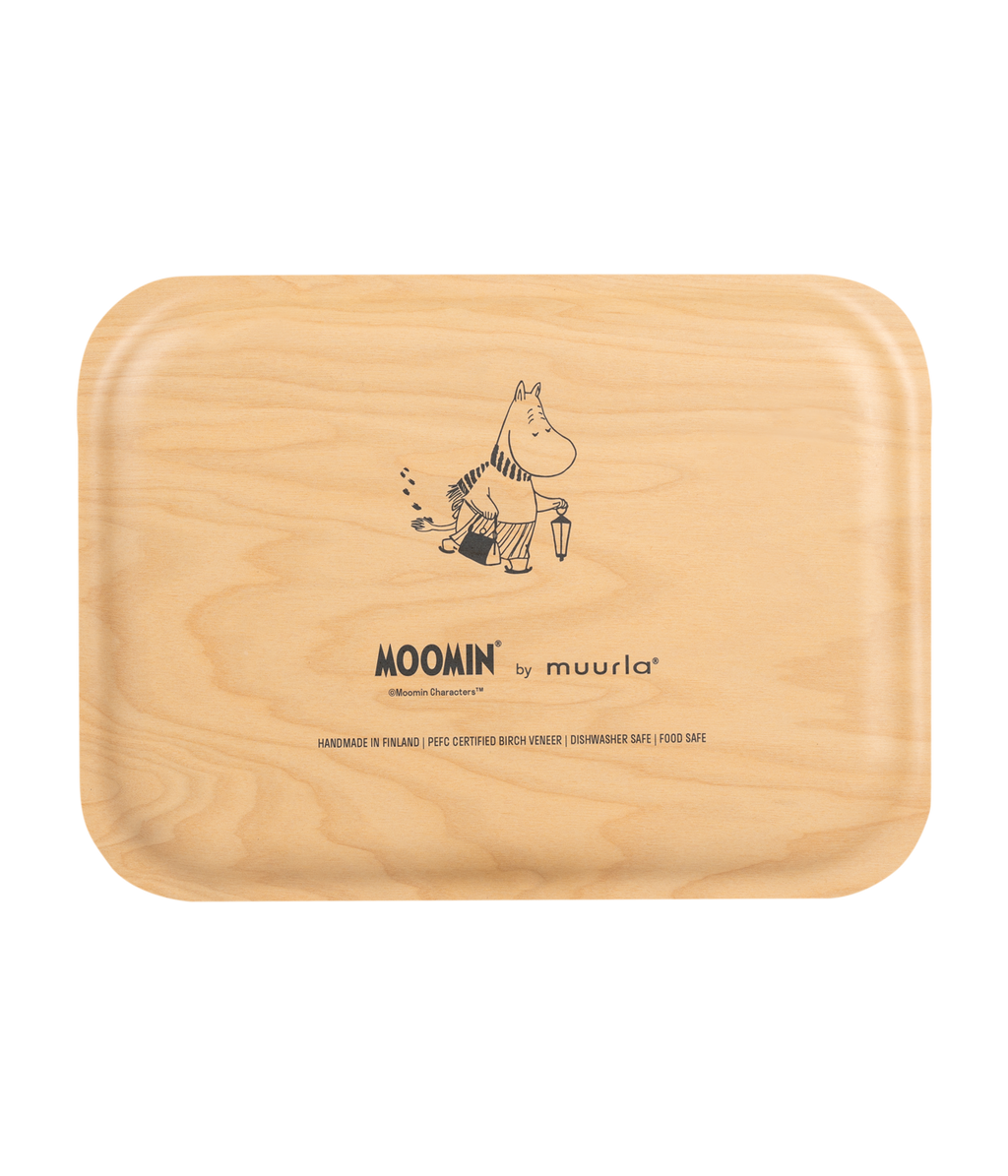 Moomin bricka 27x20 cm, Let it Snow