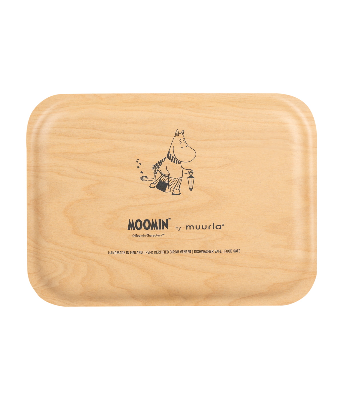 Moomin bricka 27x20 cm, Let it Snow