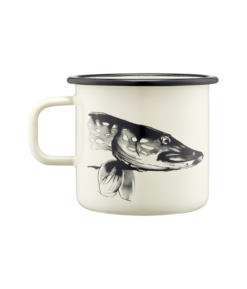Teemu Järvi emaljmugg 55 cl, Pike & Trout