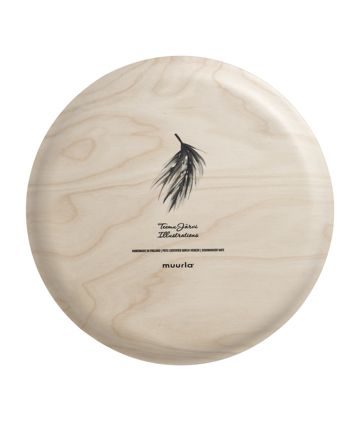 Teemu Järvi bricka Ø 35 cm, Pine