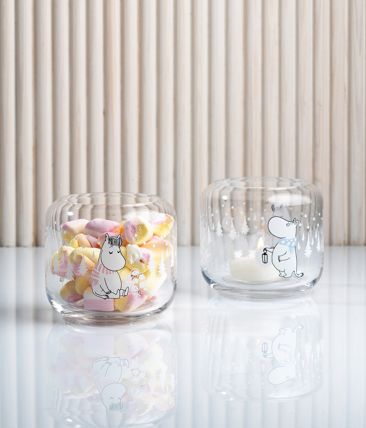 Moomin ljushållare/skål 8 cm, Snowfall