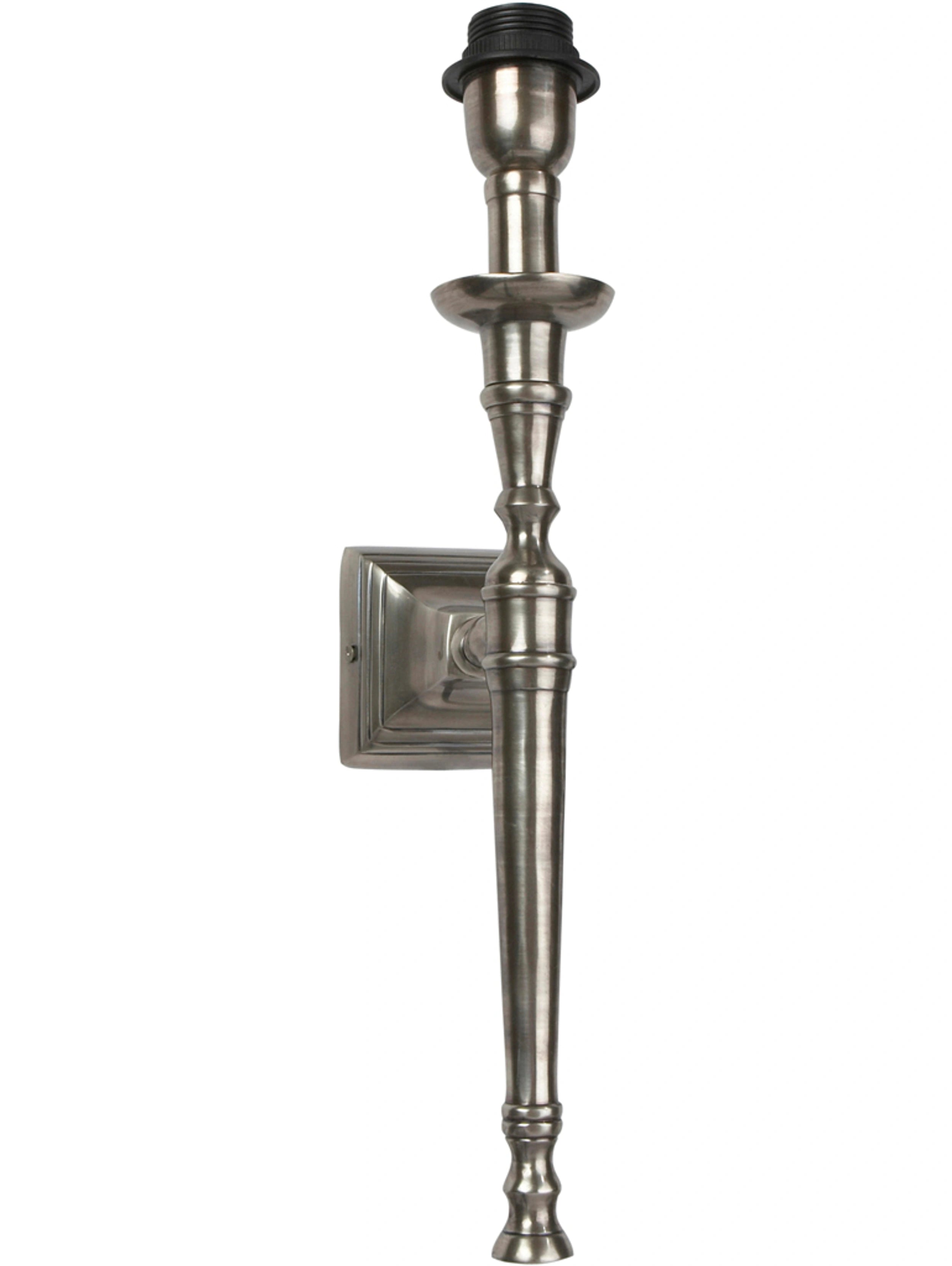 Salong vägglampa 45 cm, antiksilver