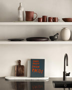 Podium tavla Vit Carrara marmor L65