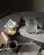 Podium tavla Vit Carrara marmor L40