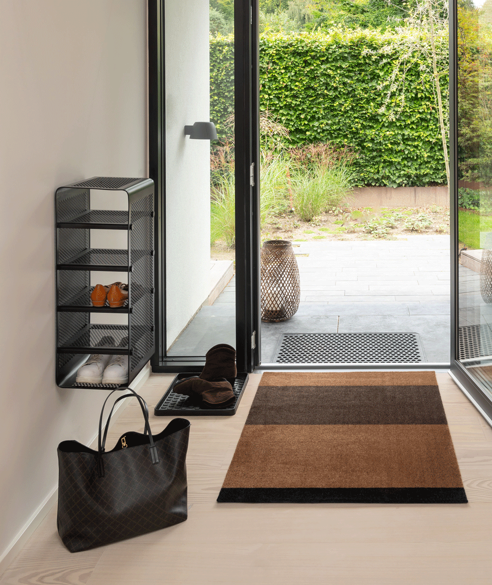 Rack väggmonterad hylla Dot svart, 27x35x75 cm