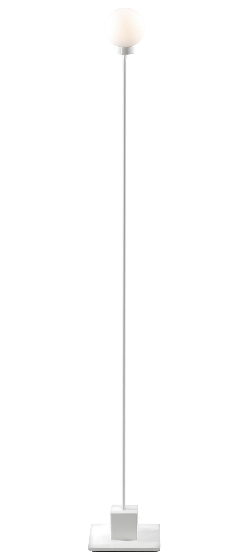 Snöbollsgolvlampa D8 Vit