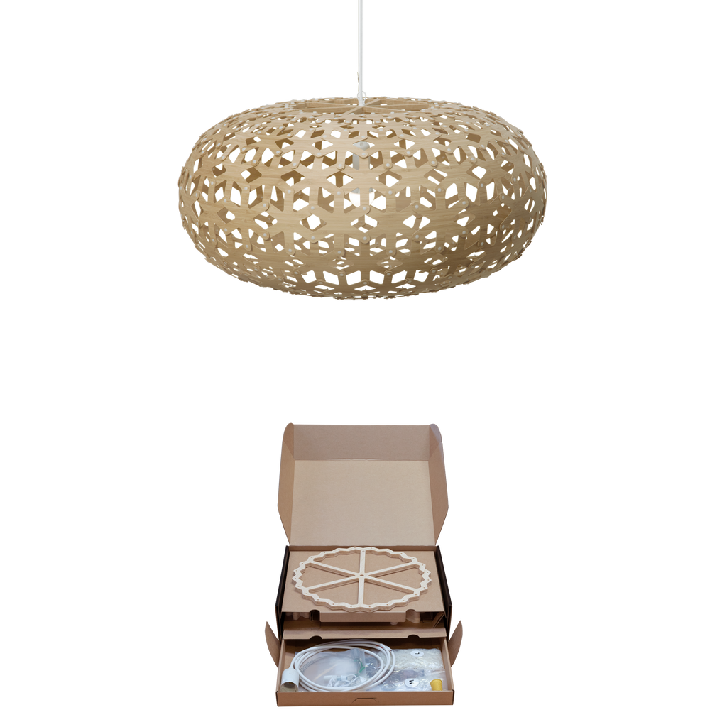 Snowflake Taklampa 800mm, Lime