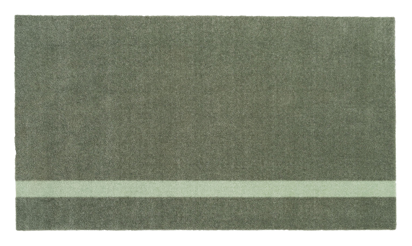 Stripes Vertical matta ljusgrön/dämpad grön, 200x90 cm