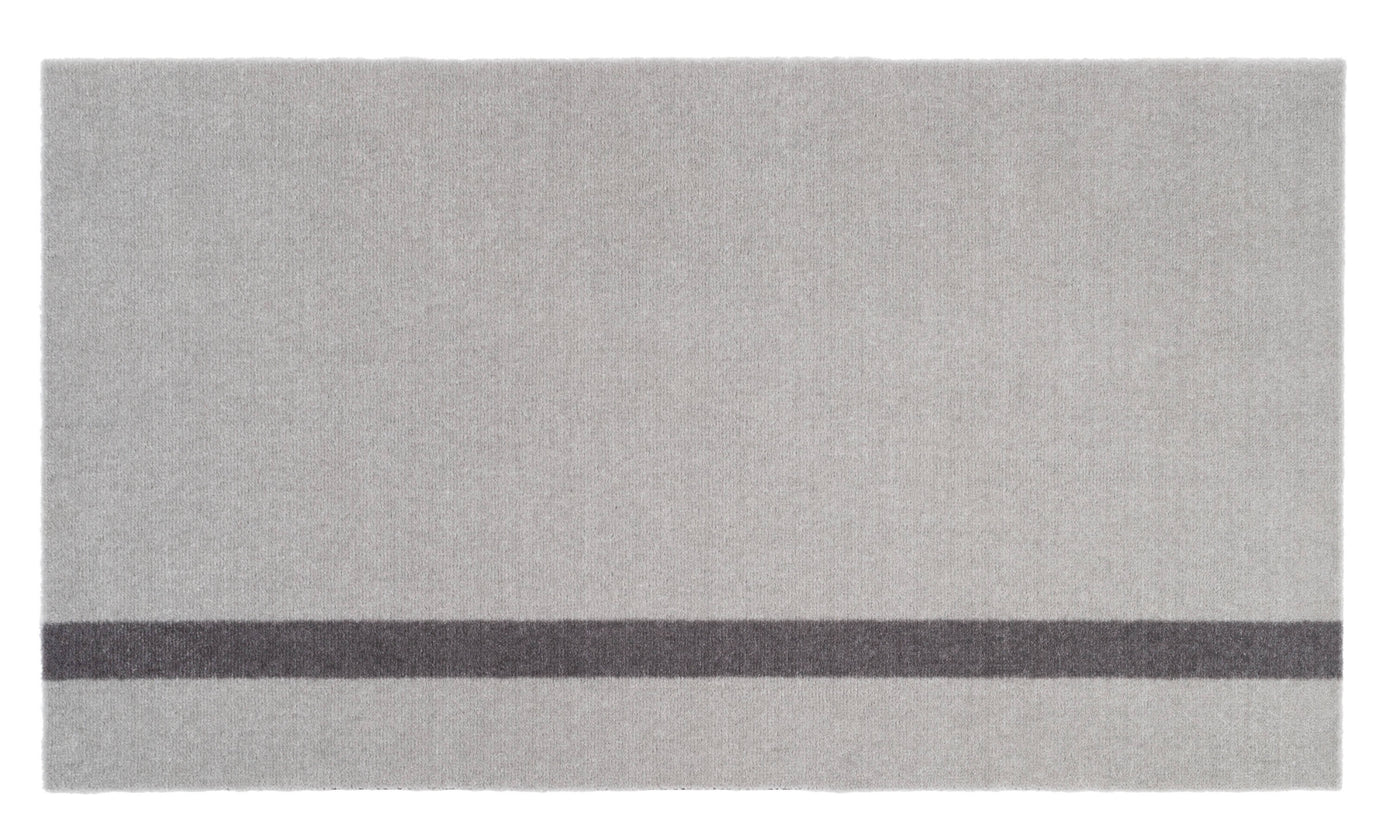 Stripes Vertical matta ljusgrå/stålgrå, 200x90 cm