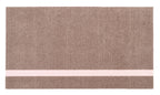 Stripes Vertical matta sand/ljusrosa, 200x90 cm