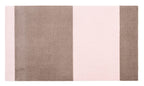Stripes Horizontal matta sand/ljusrosa, 200x90 cm
