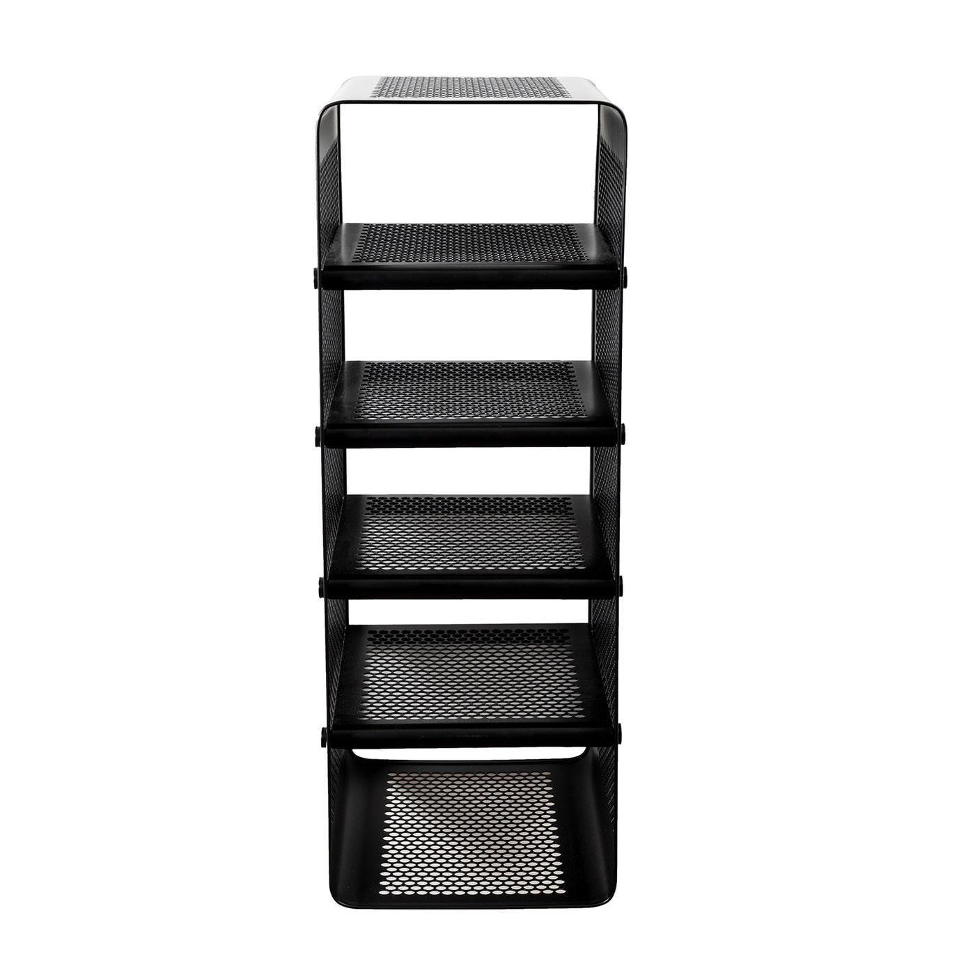 Rack väggmonterad hylla Dot svart, 27x35x75 cm