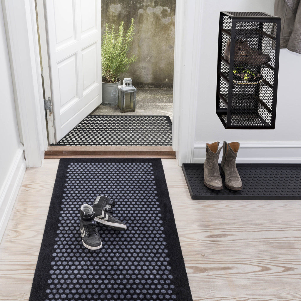 Rack väggmonterad hylla Dot svart, 27x35x75 cm