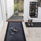 Rack väggmonterad hylla Dot svart, 27x35x75 cm