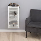 Rack väggmonterad hylla Dot vit, 27x35x75 cm