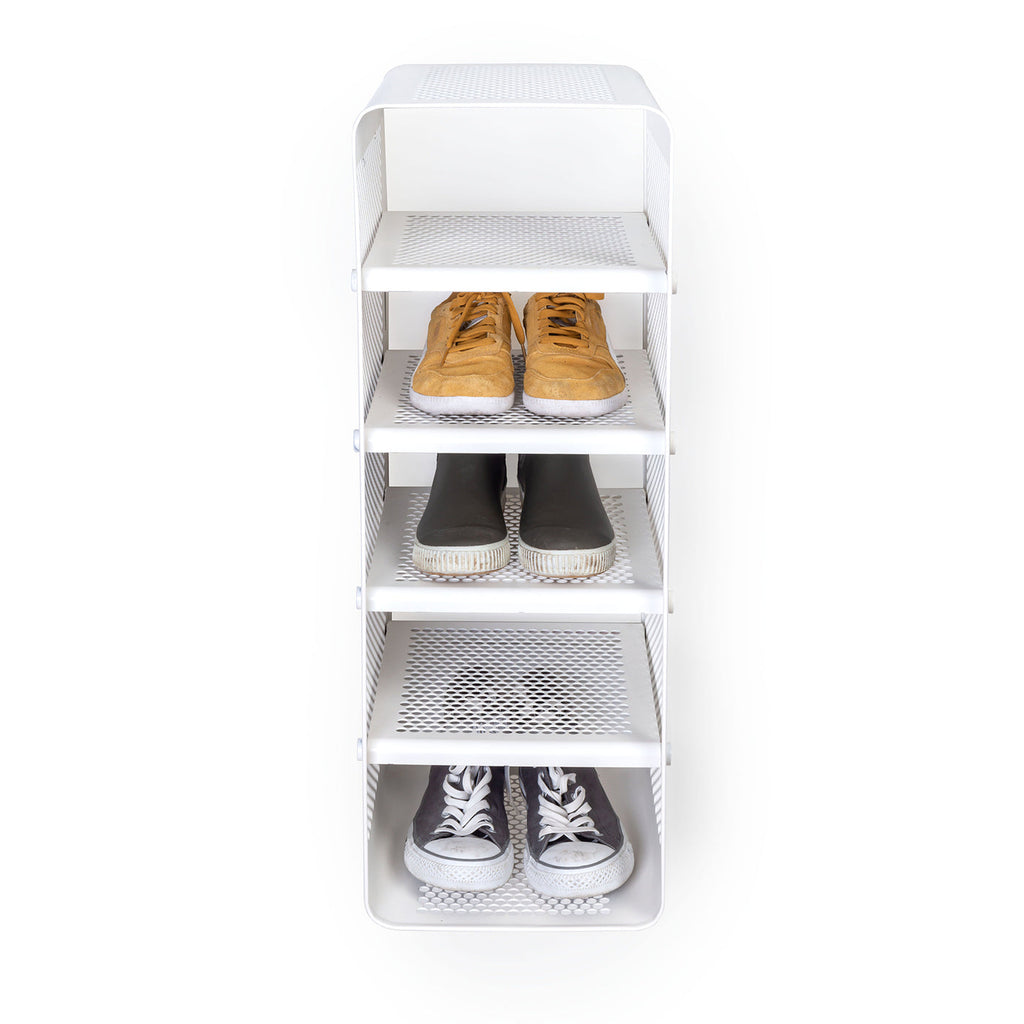 Rack väggmonterad hylla Dot vit, 27x35x75 cm