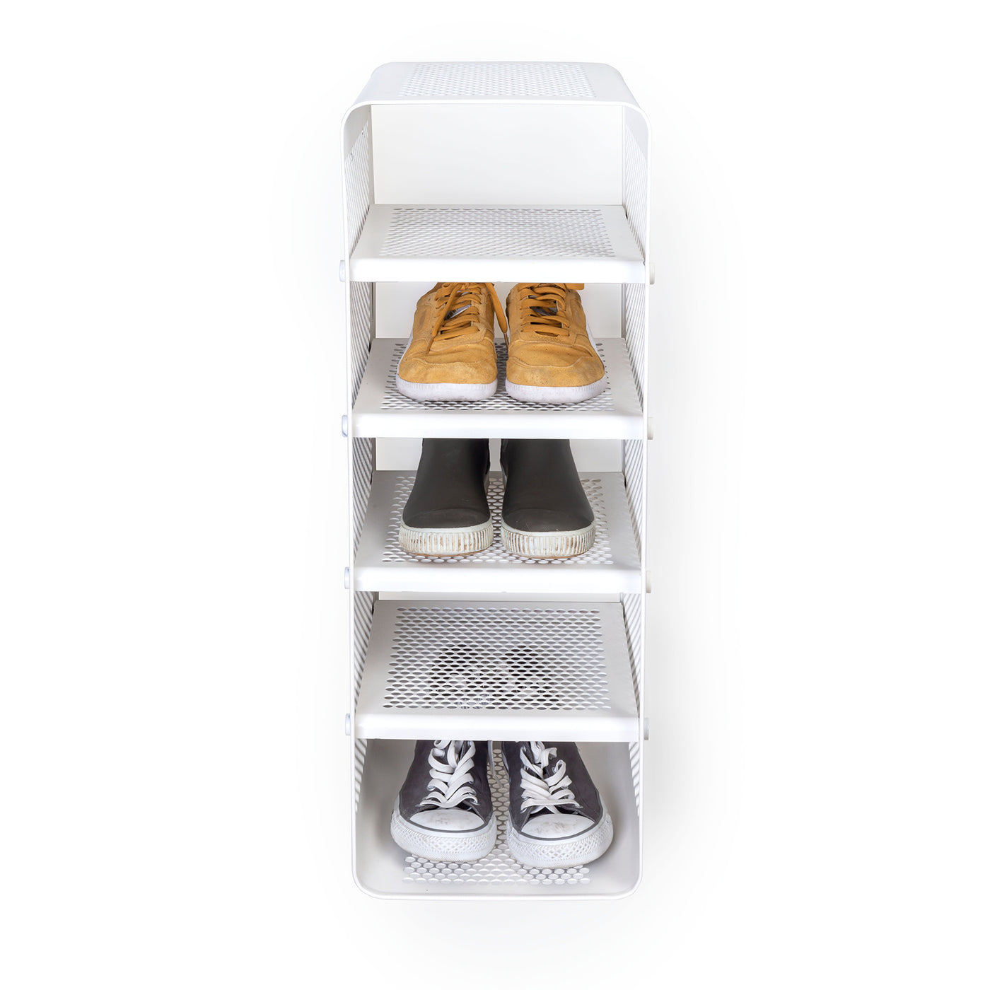 Rack väggmonterad hylla Dot vit, 27x35x75 cm