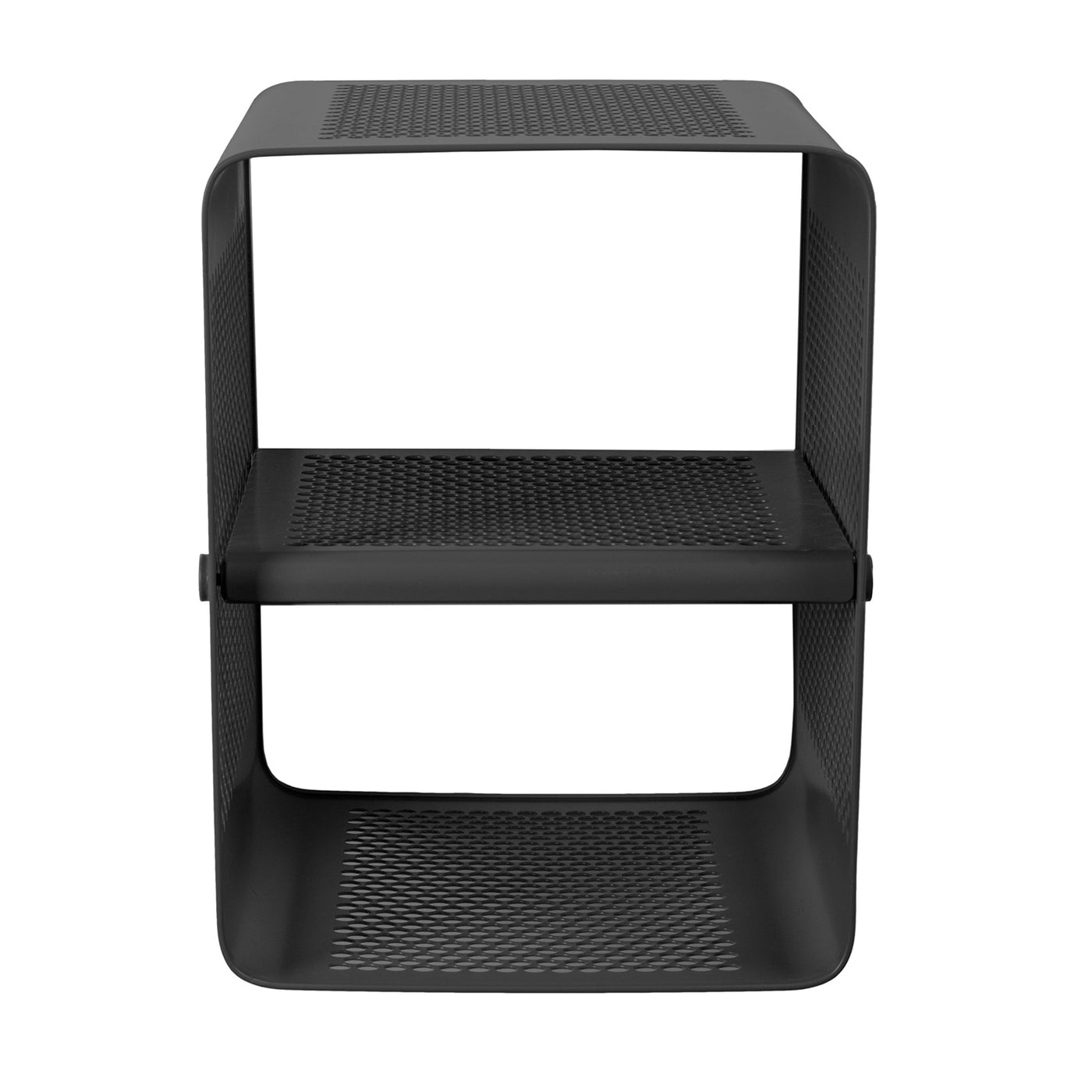 Rack väggmonterad hylla Dot svart, 27x35x35 cm