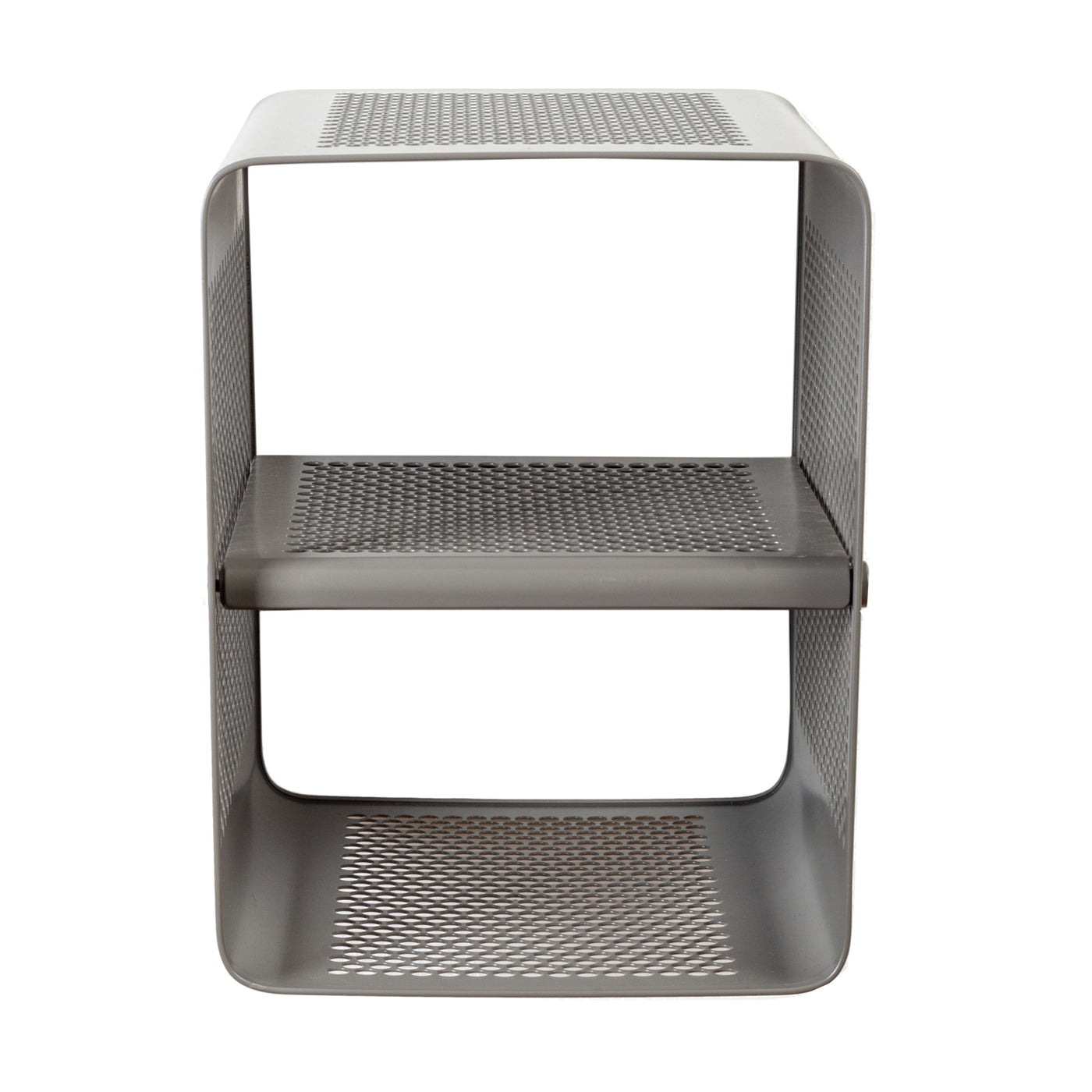 Rack väggmonterad hylla Dot grå/taupe, 27x35x35 cm