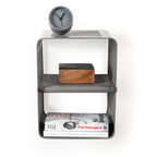 Rack väggmonterad hylla Dot grå/taupe, 27x35x35 cm