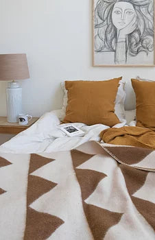 Arctic ullfilt 130x180 cm, Cinnamon