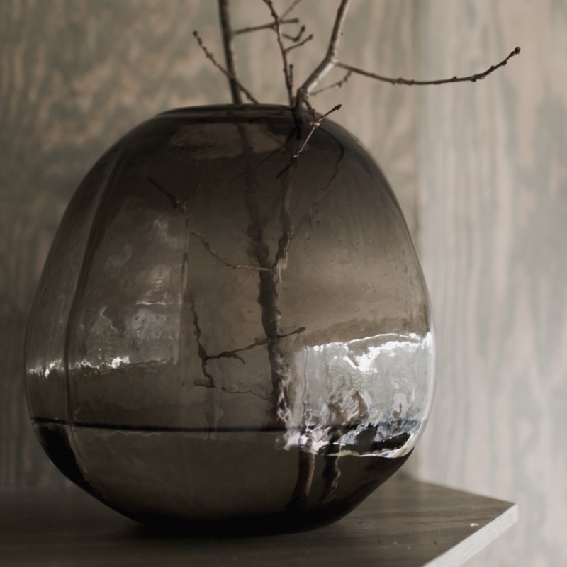 Pebble Vase, Brown Large