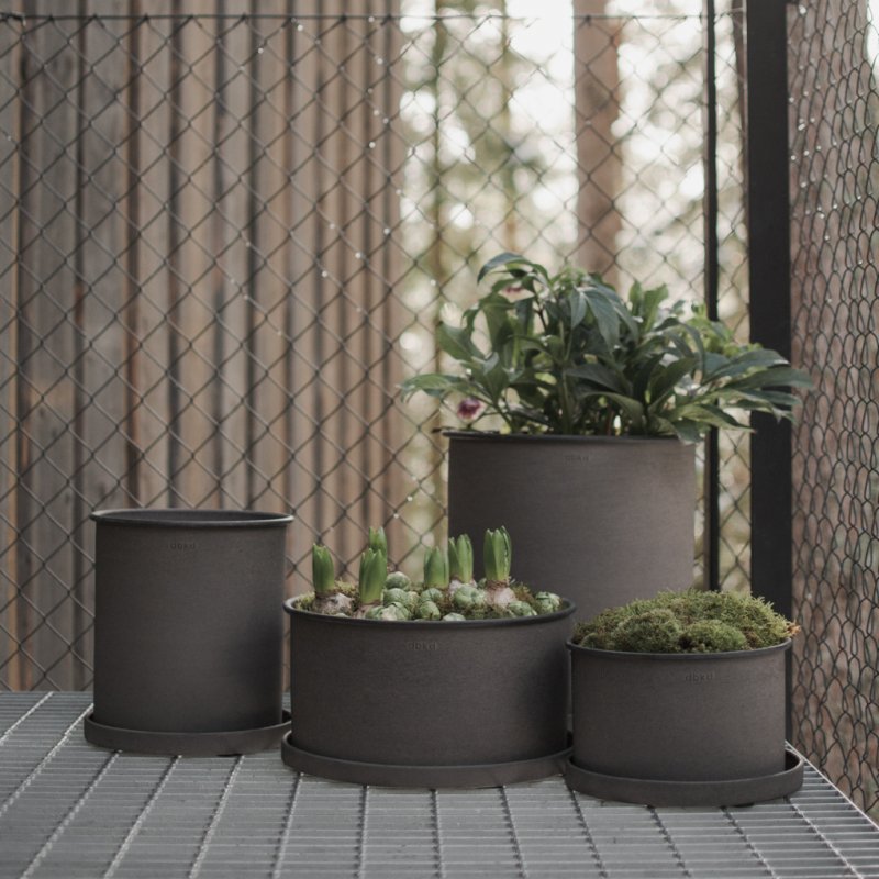 Plant Pot Large 2-set, Brun