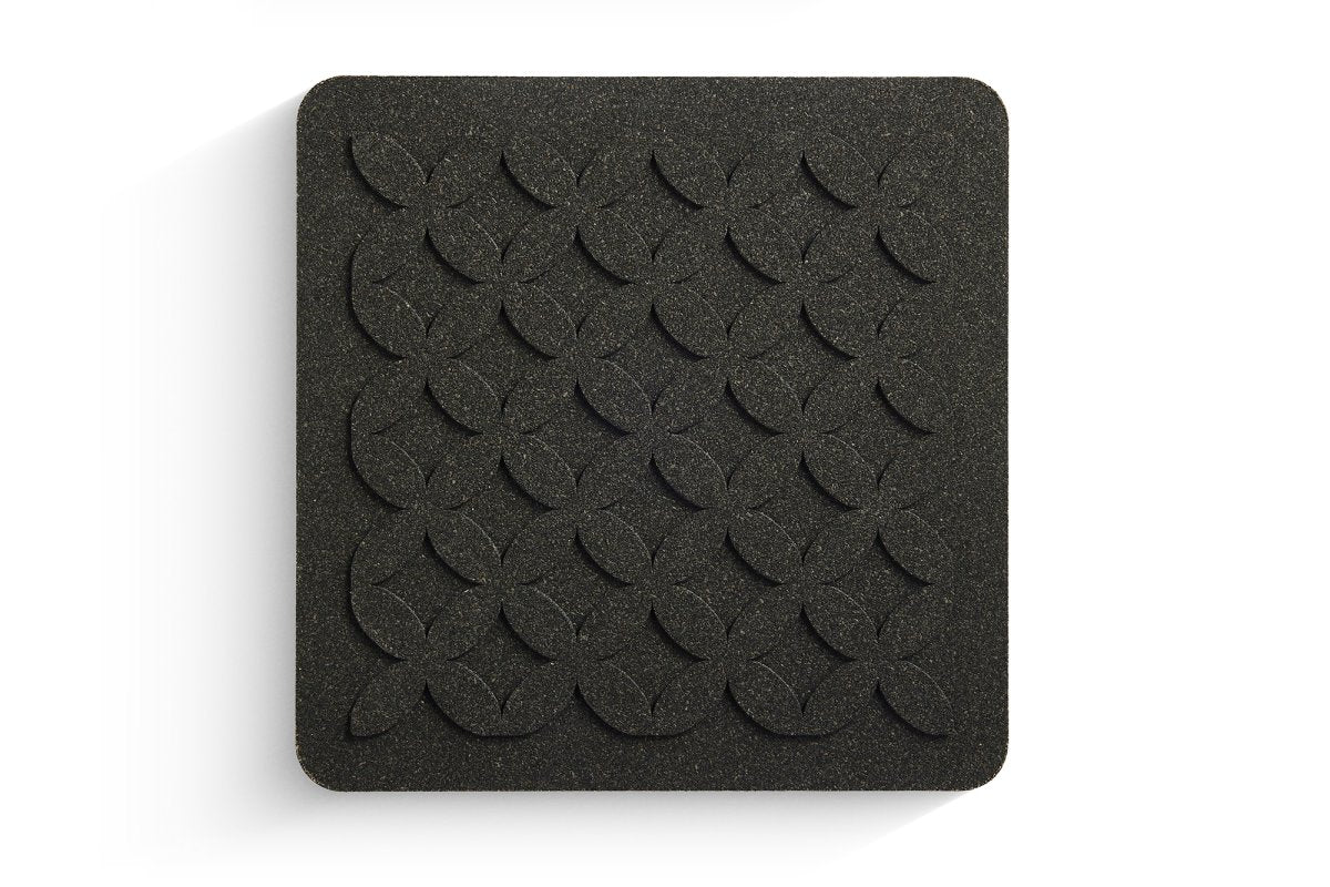 Grytunderlägg FLORA, Svart kork