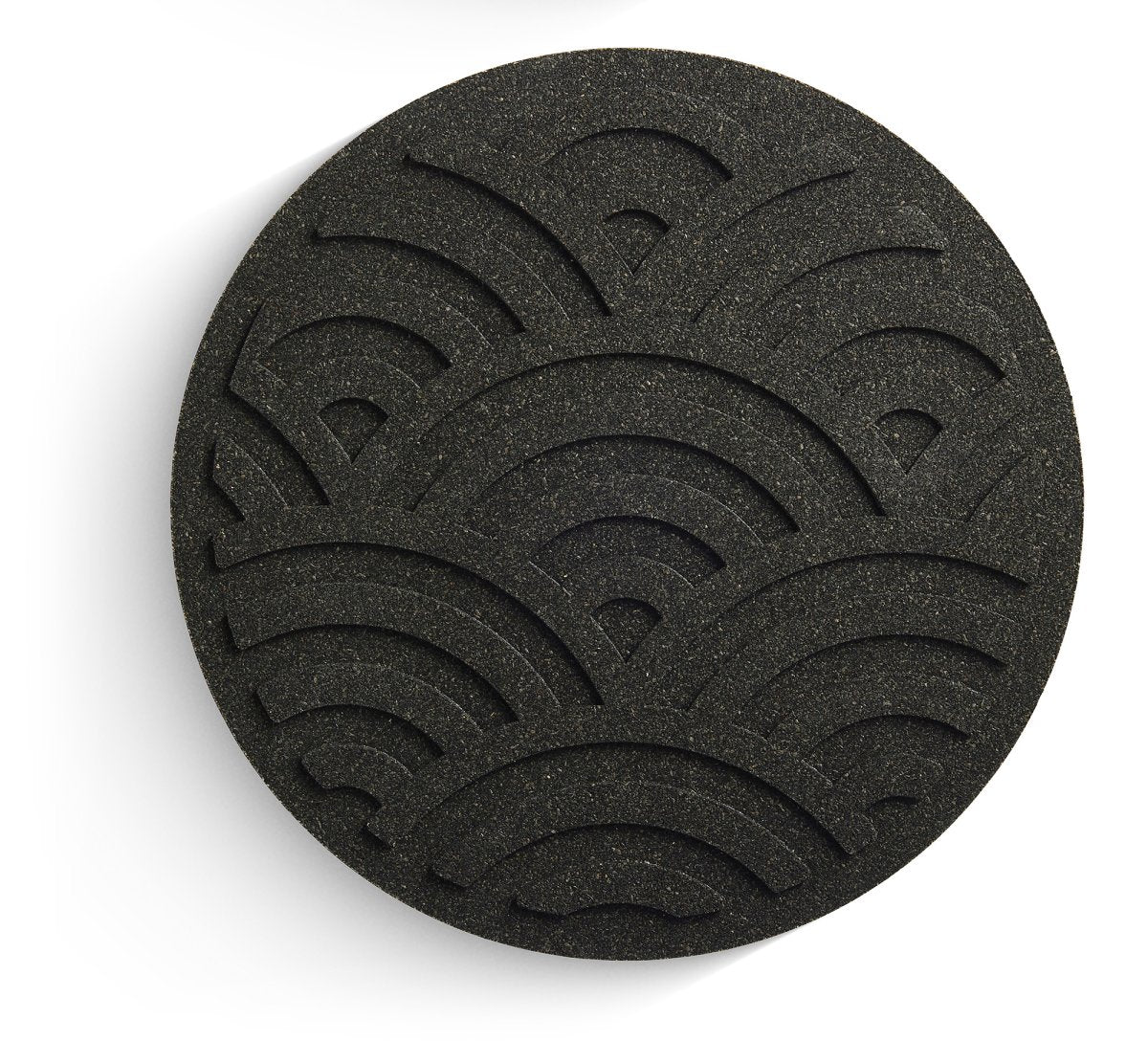 Grytunderlägg WAVES, Svart kork