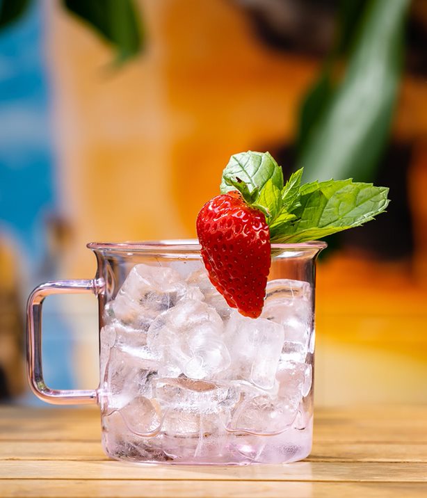 Glasmugg i borosilikatglas 6-pack, Rosa 3,5 dl