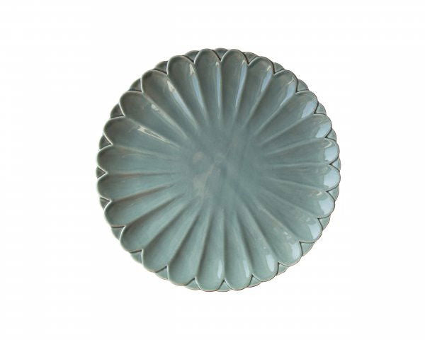 PROVENCE – Gerberatallrik med mönster, 27 × 3 cm, Havsblå-grön