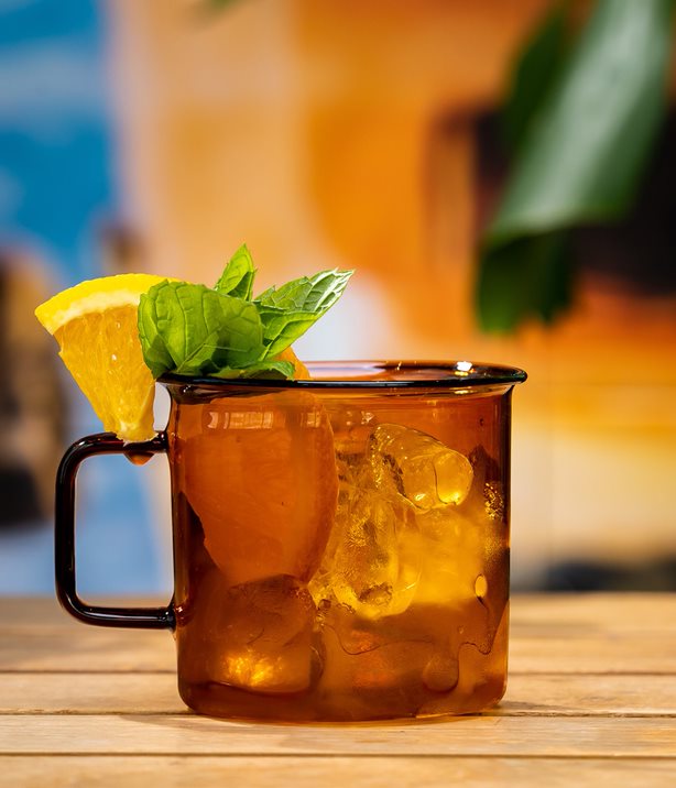 Glasmugg i borosilikatglas 6-pack, Amber 3,5 dl