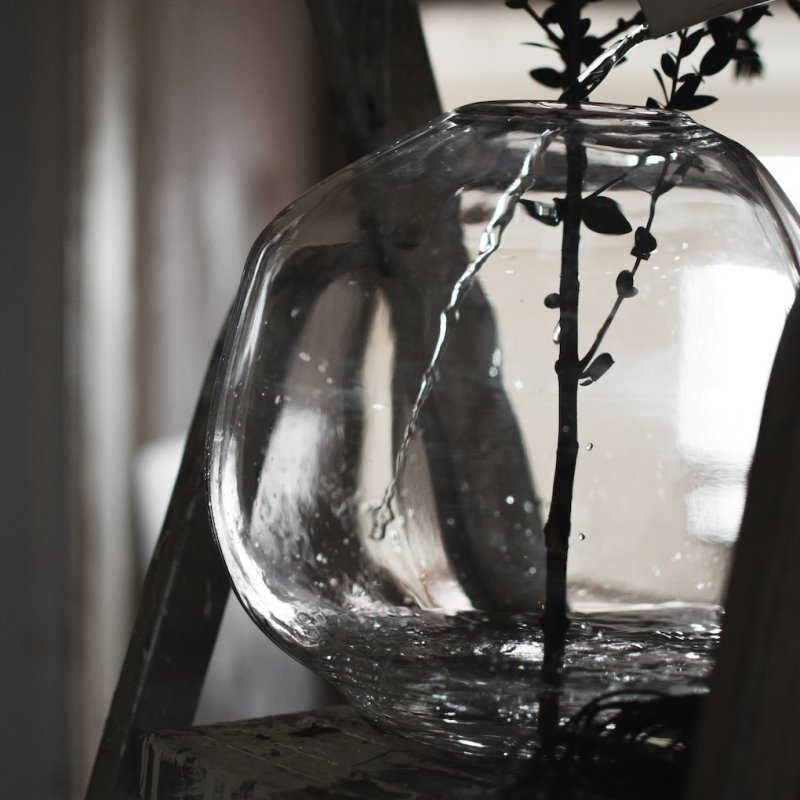 Pebble Vase, Clear Large