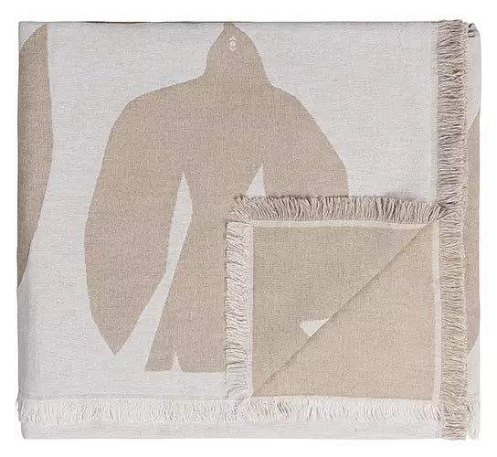 Early Bird vävd filt 260x260 cm, Sand